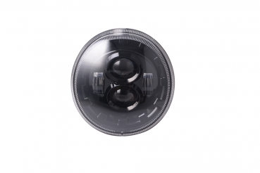 LED-Scheinwerfer - GASOLINA - Vespa GTS 125-300 ccm (bis Bj. 2018) - schwarzer Reflektor inkl. E-Prüfzeichen